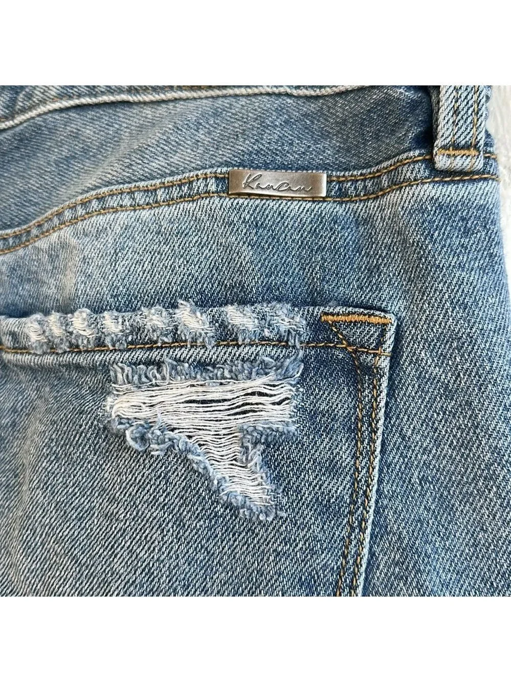 KanCan Light Blue Estilo Jeans Distressed Size 13/30 but inseam measures 28” - Picture 12 of 16